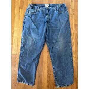 Vintage LL Bean Mens Size 42x30 Flannel Lined Jeans Denim Comfort Waist